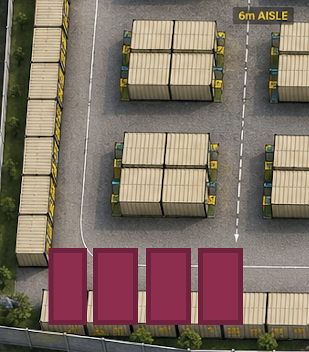 POD aerial layout
